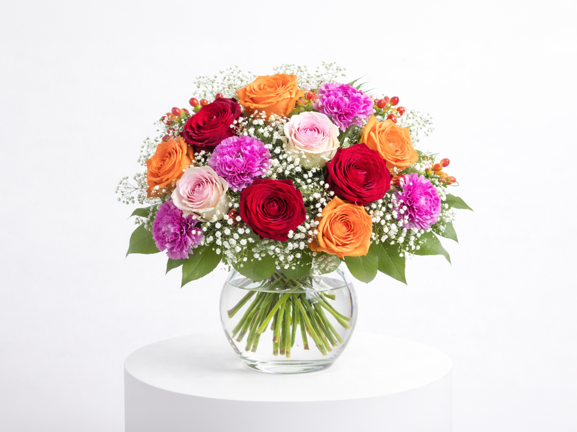 Strauß 02 Bunte Rosen